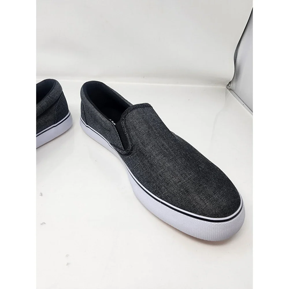 Goodfellow & Co Mens Phillip Slip On Sneakers Gray Cotton Casual Size 12